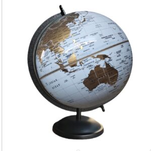 Globe Golden and white Colour