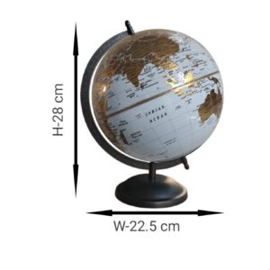 Globe Golden and white Colour