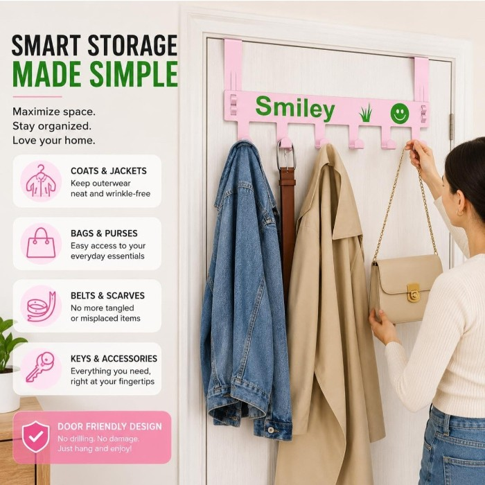 multipurpose door hook hanger for home